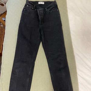 Abercrombie high rise dad jeans